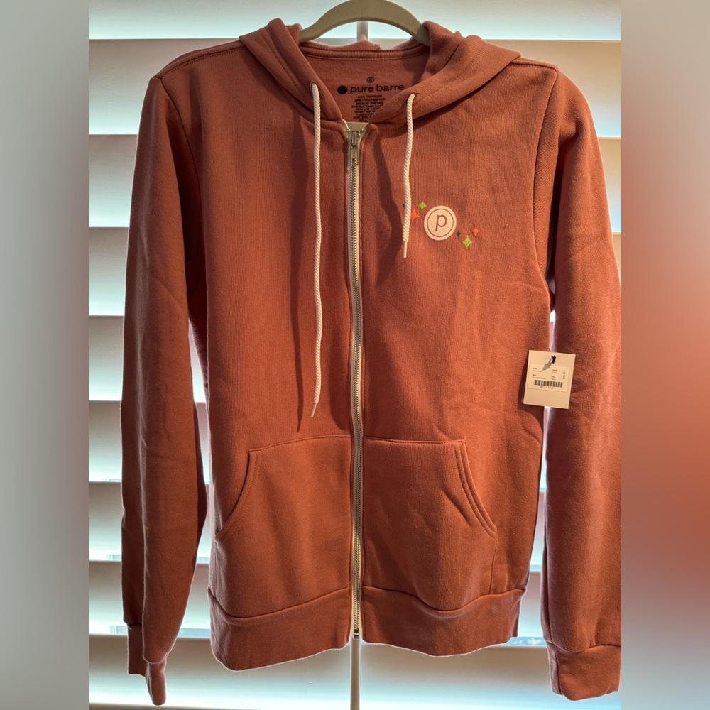 Pure Barre brand zip up hoodie